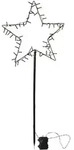 Outdoor-stableuchte ,spiky' Mit Weihnachtlicher Stern-silhouette, 60 Leds,