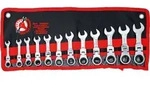 Bgs Technic - Ratschenring-maulschl&uuml;ssel-satz Extra Kurz Sw 8 - 19 Mm 12-tlg.