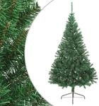 K&uuml;nstlicher Halb-weihnachtsbaum Mit St&auml;nder Gr&uuml;n 240 Cm Pvc Vidaxl