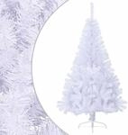 K&uuml;nstlicher Halb-weihnachtsbaum Mit St&auml;nder Wei&szlig; 150 Cm Pvc Vidaxl
