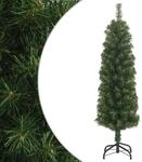 K&uuml;nstlicher Weihnachtsbaum Schlank Mit St&auml;nder Gr&uuml;n 120 Cm Pvc Vidaxl