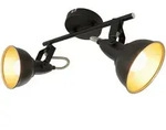 Briloner - Deckenleuchte Spotlampe Schwenkbar Retro 2xe14 40w Schwarz-gold Metall