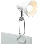 Klemmleuchte Klemmlampe Schwenkbar Kabelschalter 1xe14 8w Wei&szlig; Metall Briloner