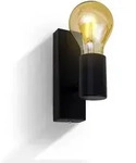 B.k.licht - Wandleuchte - Retro, Schwenkbar, E27 Fassung, Max. 60w, Schwarz