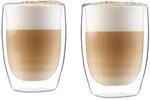 Glaswerk Jesolo Doppelwandige Thermogl&auml;ser 350 Ml Handgemacht Borosilikatglas
