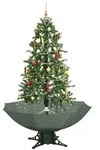 Schneiender Weihnachtsbaum Mit Schirmfu&szlig; Gr&uuml;n 170 Cm Vidaxl