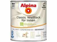 Alpina - Classic Weißlack für Innen, Cremeweiß, seidenmatt, 750ml