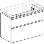 Geberit Smyle Square Waschtischunterschrank, 500354,
