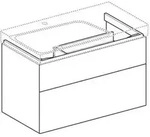 Ge Xeno2 Unterschrank F. Wt M. Ablg. Re M. 2 Schubl., 88x53x46,2cm, Wei&szlig;