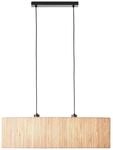 Lampe, Wimea Pendelleuchte 2flg Schwarz/natur, 2x A60, E27, 52w, Kabel K&uuml;rzbar / In