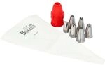 Piping Bag - Birkmann - Easy Baking - Fabric - Includes 6 Nozzles + 1 Adapter - 9 X