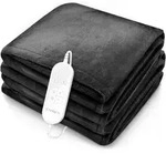 Heizdecke Aus Pl&uuml;sch 160 X 120 Cm Anthrazit T&uuml;v S&uuml;d Grau Elektrische W&auml;rmedecke