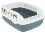 Bodenwanne - Trixie - Delio - Rand - Grau Und Wei&szlig; Bedruckt - 38 &times; 20 &times; 50 Cm