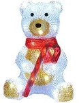 Led Acryl Figur Weihnachten Au&szlig;en Innen Schneemann Santa Eisb&auml;r Pinguin Teddy