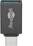 Usb-cTM/usb-a 3.0 Otg Superspeed-adapter F&uuml;r Ladekabel, Grau, Usb-cTM-adapter Mit
