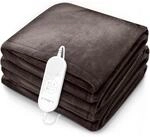 Sinnlein - Heizdecke Elektrisch 180x130cm Braun W&auml;rmeunterbett Xxl Heizmatte
