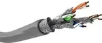 Goobay - Cat 6a Netzwerkkabel, S/ftp (pimf), Grau, Kupferleiter (cu), Awg 26/7
