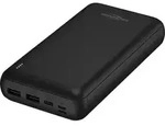 Pb212 Powerbank 30000 Mah Smart Ic Lipo Micro Usb, Usb-c&reg;, Lightning Schwarz