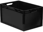 Eurobox Schwarz 60x40x32 Cm, 62l Lagerkiste Transportbox Kunststoffbox Lagerbox