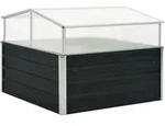 Gew&auml;chshaus Anthrazit 100x100x77 Cm Verzinkter Stahl - Vidaxl