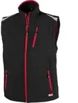 Herren Weste 24, Schwarz/rot Gr.l - Fortis