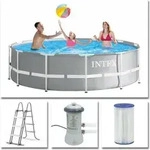 Intex - Piscina Fuori Terra Prisma Frame 3,66 Metri X99h Cm