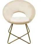 Home Deluxe - Samtstuhl Selesa Farbe: Beige Samtstuhl Esszimmerstuhl K&uuml;chenstuhl