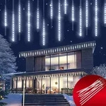 Monzana&reg; Lichterkette Meteorschauer 480 Led Au&szlig;en Wasserdicht 10 R&ouml;hre Je 50 Cm