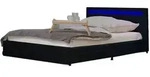 Home Deluxe - Led Bett Mit Schubladen Nube Farbe: Schwarz, Gr&ouml;&szlig;e: 180 X 200 Cm