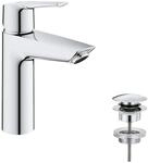 Quickfix Start - Waschtischarmatur Mit Push-open Ablaufgarnitur, Coolstart, Chrom