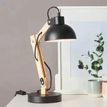 Lampe Moda Tischleuchte Schwarz 1x A60, E27, 25w, Geeignet F&uuml;r Normallampen (nicht