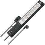 Brennenstuhl 1951560102 Steckdosenleiste Mit Schalter 6fach Schwarz, Lichtgrau