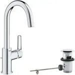 Grohe Quickfix Start Waschtischarmatur 24203002 Chrom, L-size, Hoher Auslauf
