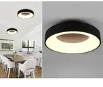 Led Deckenleuchte Girona Schwarz Mit Switch Dimmer, &Oslash; 45cm