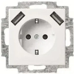 Busch-jaeger Schuko-2x Usb Steckdose 20 Eucb2usb-914
