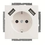 Busch Jaeger Schuko Usb Steckdose 20 Eucb2usb-84 Solo Busch-usb-ladestation