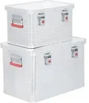 Alubox Set, 30l Und 65l, Stapelbare Transportkisten, Staub- Und Spritzwasserresistent