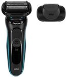 Braun Series 5 50-m1200s Herrenrasierapparat Folienschaber Trimmer Schwarz, Blau