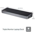 Startech.com Drei Monitor Usb 3.0 Docking Station Mit 2x 4k Displayport & Hdmi, 5x