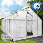 Brast Gew&auml;chshaus Aluminium Mit Fundament Rostfrei T&uuml;v Gepr&uuml;ft 6mm Platten