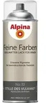 Alpina Feine Farben Spr&uuml;hlack No. 33 Stille Des Vulkans Anthrazit Edelmatt 400 Ml