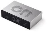 Lexon Flip Premium Alu Radiowecker Aluminium Design