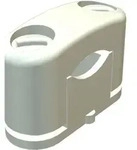 Obo Bettermann Som-schelle 15-25mm Polystyrol Lichtgrau Ral 7035, 25 St&uuml;ck, 2124254