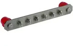 Dehn Pa-schiene O. Abdeckung Niro M. Schrauben M10 F. 6 Anschl&uuml;sse 472209