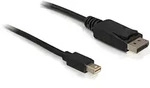 Delock 1m Displayport Cable Mini Displayport Schwarz