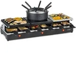 Klarstein - Fonduelette Xl 3-in-1 Raclettegrill & Fondue Naturstein 1650w 12 Personen