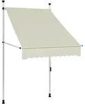 Einziehbare Markise Handbetrieben 100 Cm Creme Vidaxl 10411