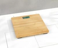 Personenwaage Bambusa Aus Bambus, Digitale K&ouml;rperwaage Bis 180 Kg, Braun,...