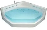 Home Deluxe - Whirlpool Badewanne Mit Lichttherapie Pacifico - 150 X 150 Cm Badewanne