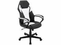 Byliving - Chefsessel Matteo / Gaming-Chair bis 110 kg belastbar /Kunststoff &